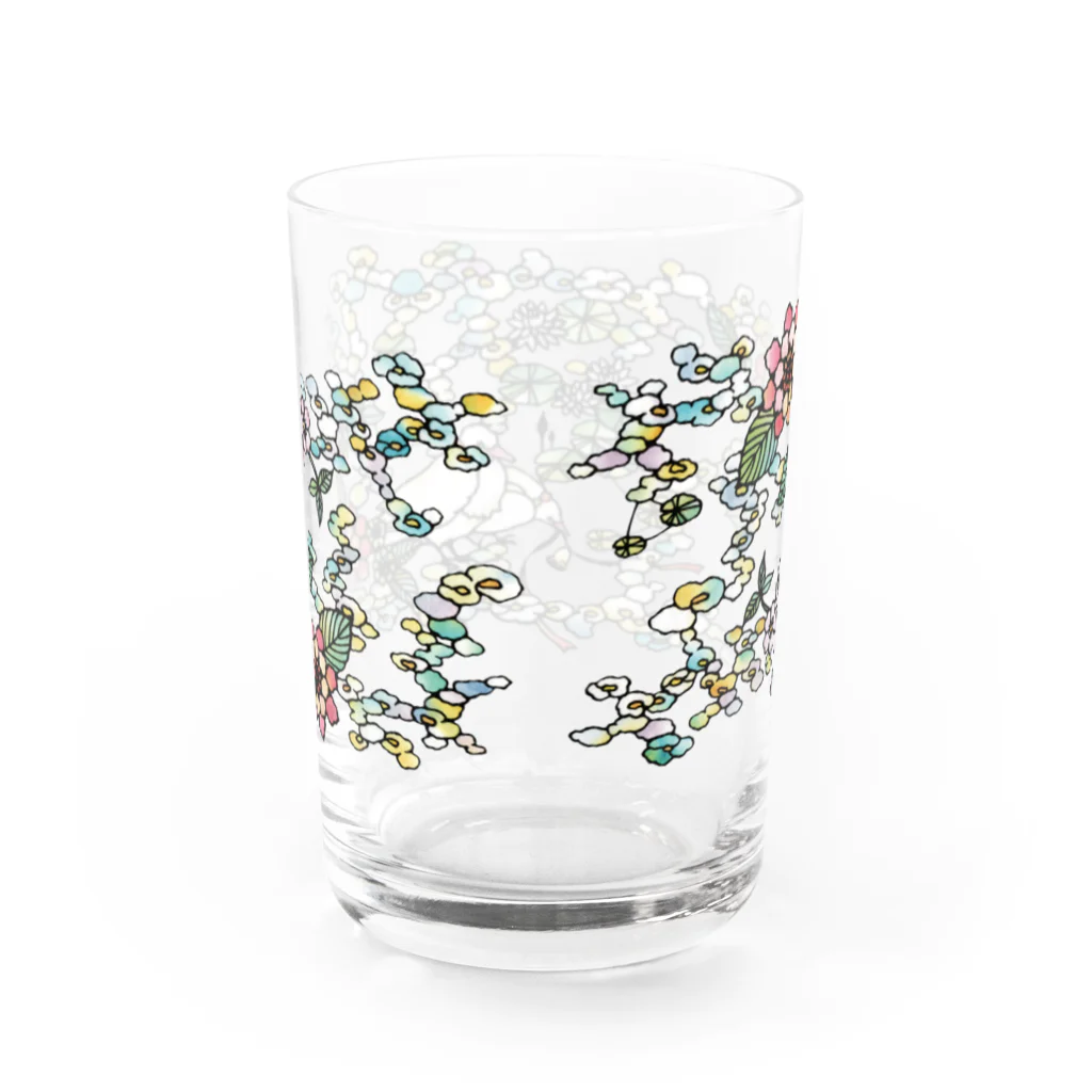 tokeisou / 切り絵の切り絵 / 離々の花かんむり Water Glass :back