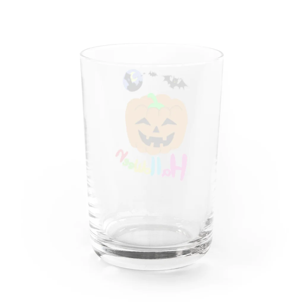 mimieden (みみえでん)のハロウィンカボチャお化け Water Glass :back