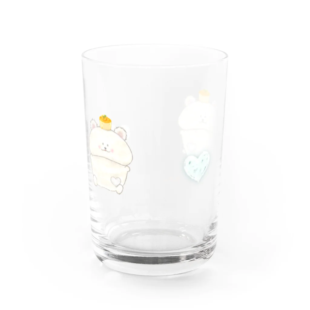 どるちぇ＊うさぎの【グラス】《ナチュラル》《７》＊ふわあま*どるちぇしろくま＊ Water Glass :back