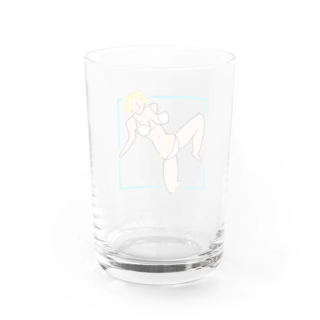 平木のTシャツやetc.のゴージャスな女性 Water Glass :back