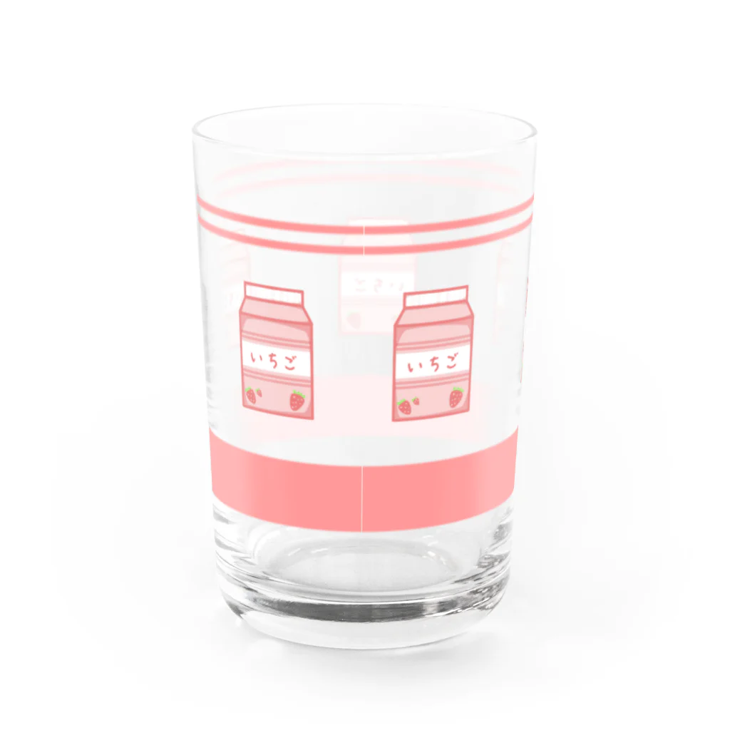 もぃた( ´ºωº` )のいちごミルク Water Glass :back