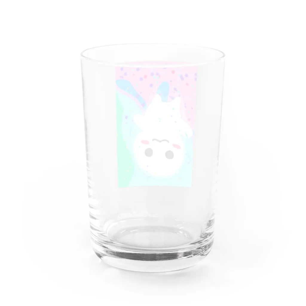 W さんのお店のぱられるむにもちぃ Water Glass :back