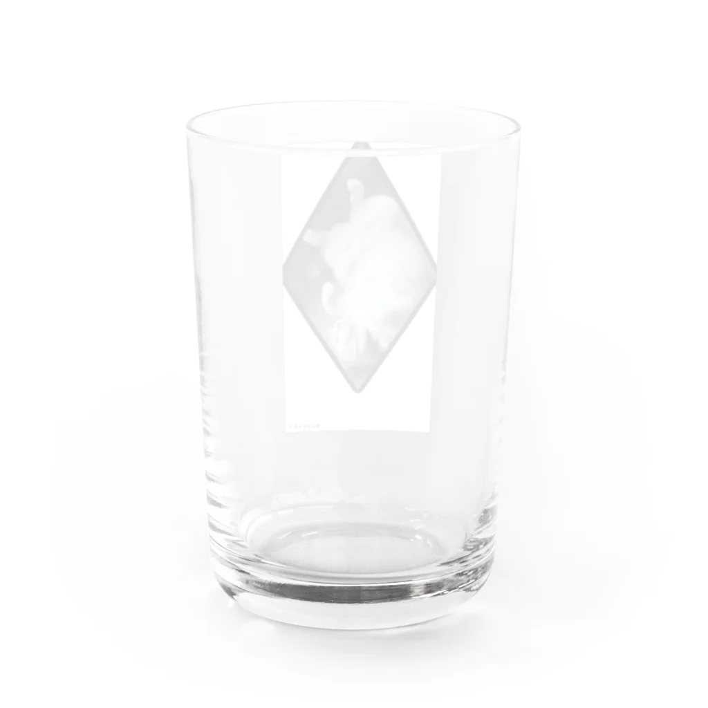 腹出し猫さんが癒しますの腹出しネコさん Water Glass :back