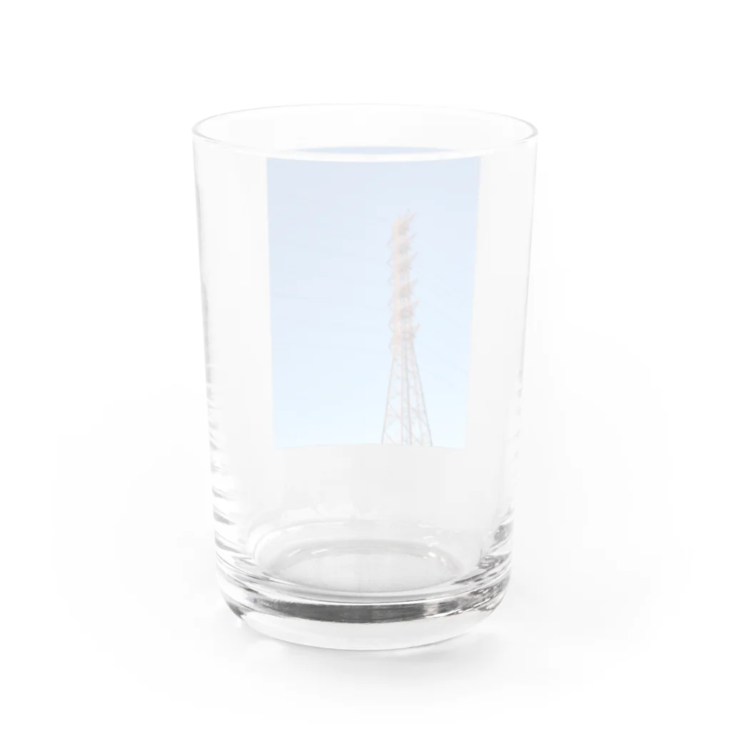 夜明け前の空の日の出とブルースカイ Water Glass :back