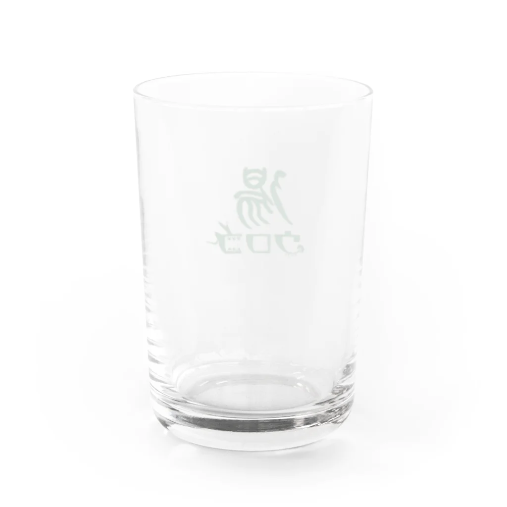 かしまし商店街のウロコ湯公式グッズ Water Glass :back