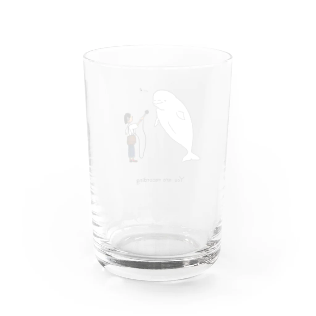 夏の海のシロイルカレコーディング Water Glass :back