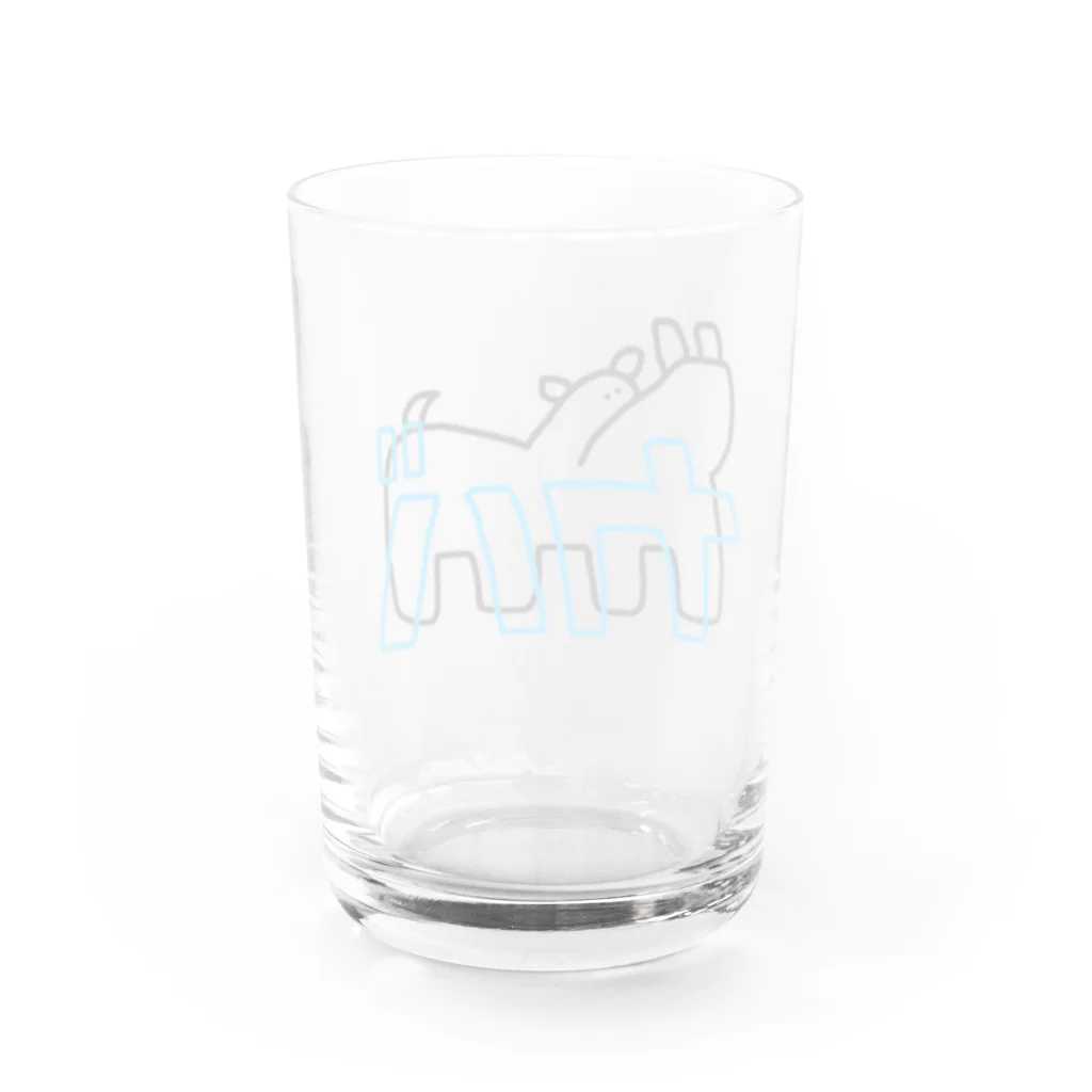 ス〜トピアのカバ Water Glass :back