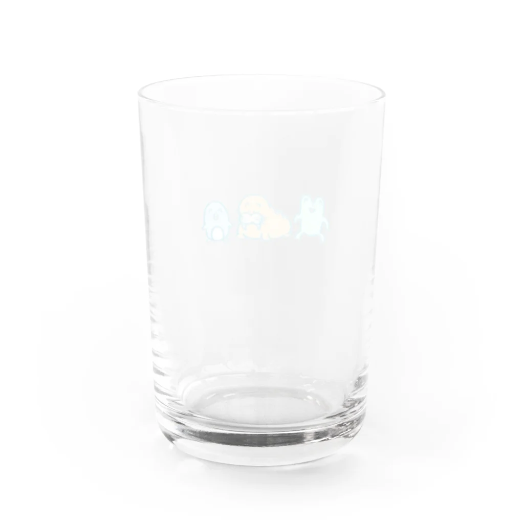 oinarichanのかえるくん・せいうちくん・ぺんぎんくん Water Glass :back