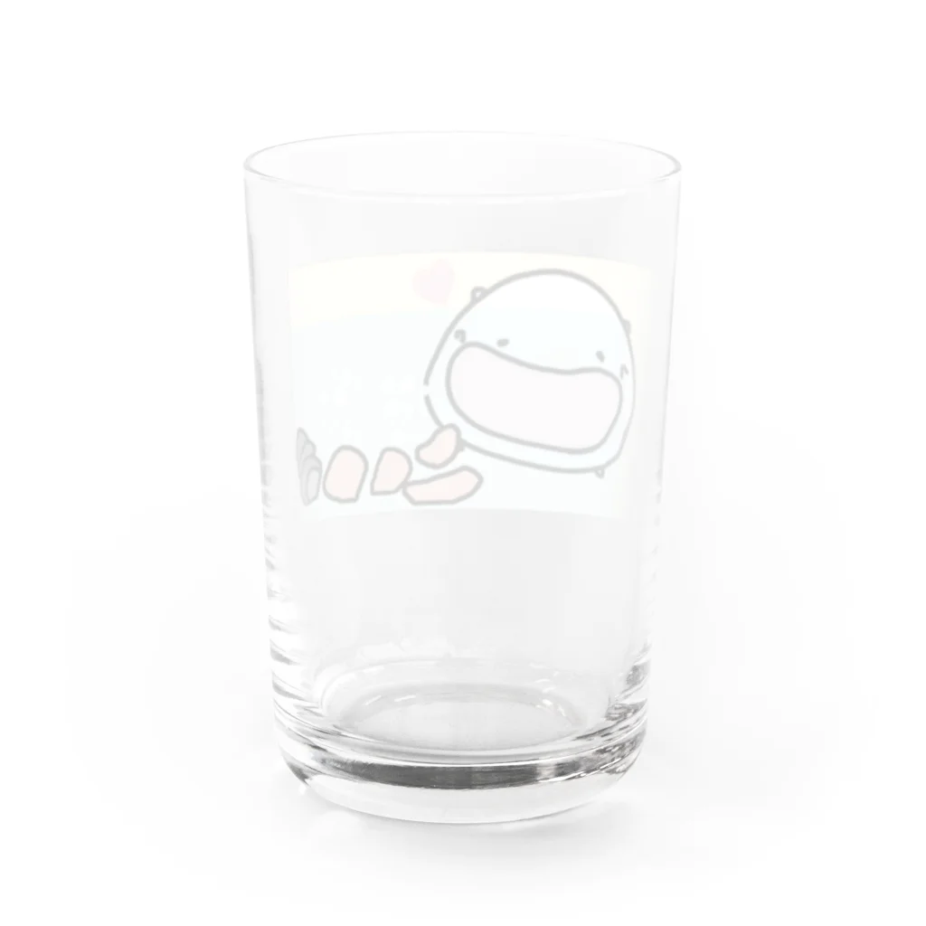 ダイナマイト87ねこ大商会の水槽でからあげとタニシを飼うねこです Water Glass :back