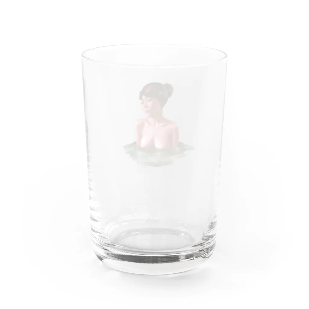 ホテルニューにしおの露天風呂の女 Water Glass :back