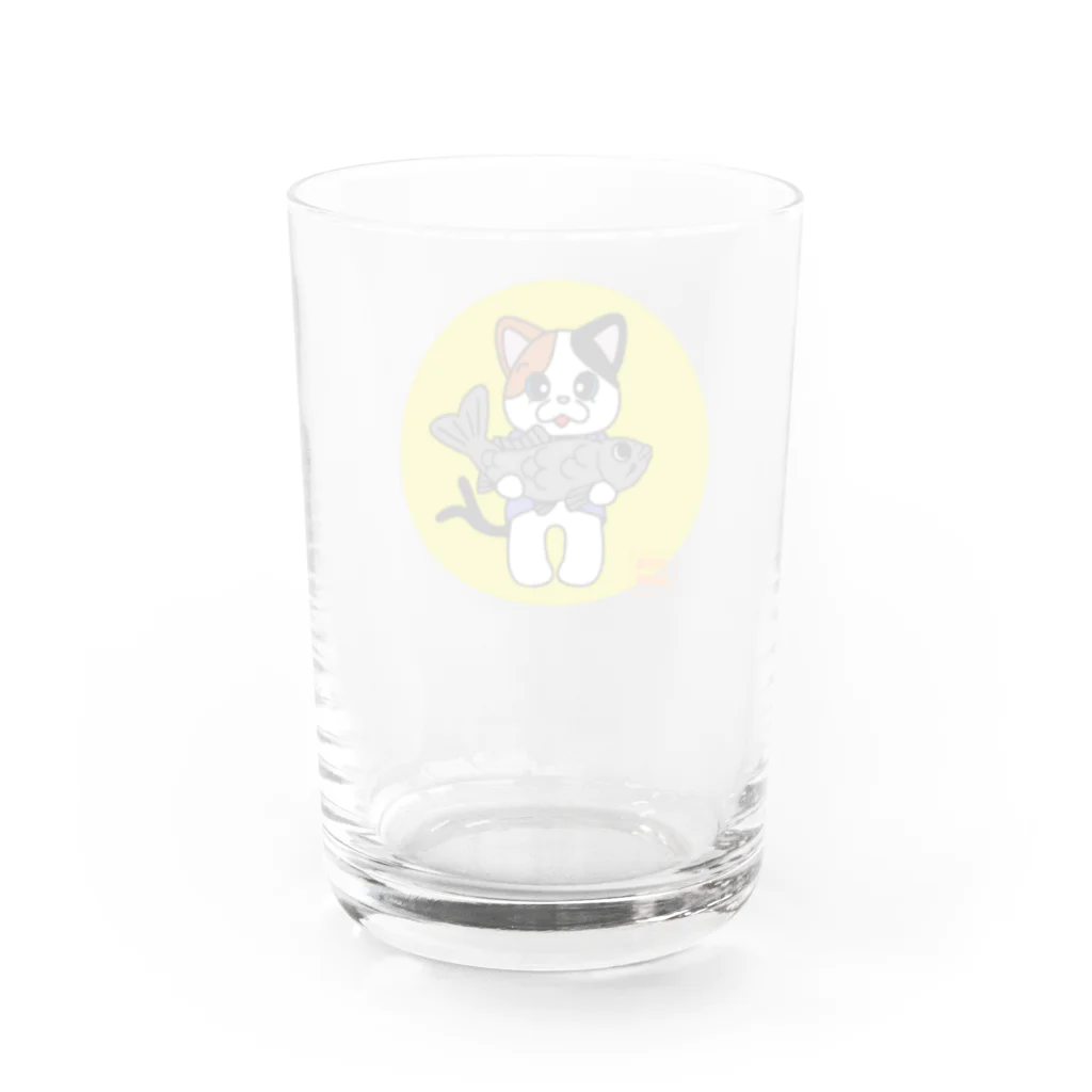 空想兎製造機のミケ　渋みの恋ＭＡＳＴＥＲ Water Glass :back