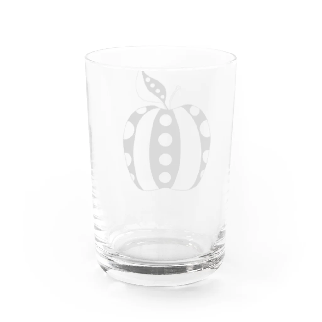 桃原のストライプドットりんご Water Glass :back