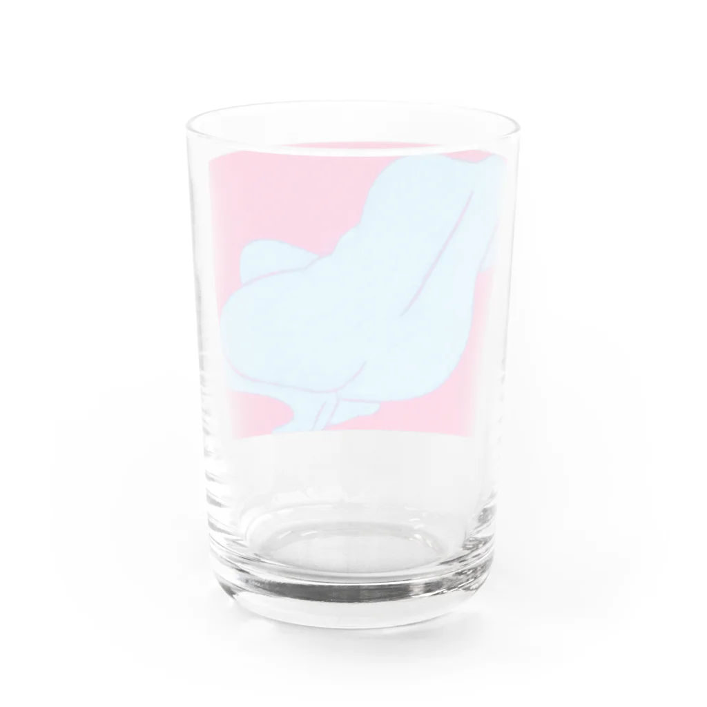 マキコエビナのショッキングピンク Water Glass :back