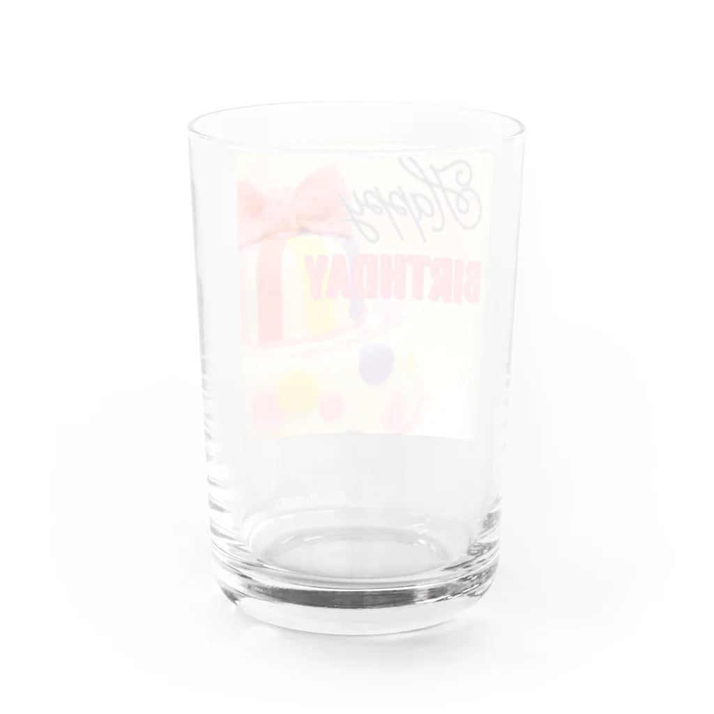 aki🧜‍♀️kia /aki narisawaのhappy birthday Water Glass :back