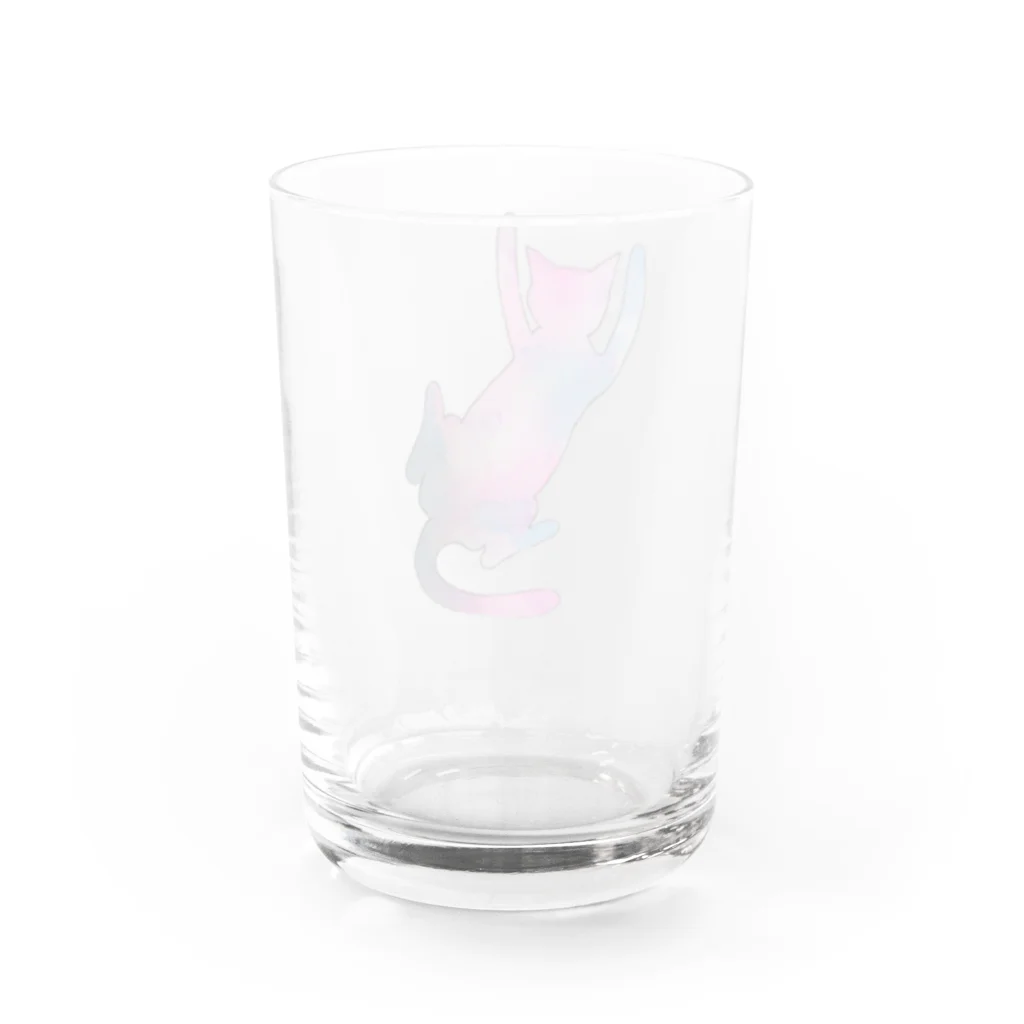 すいさいきっちんの夜空色のみーたん Water Glass :back