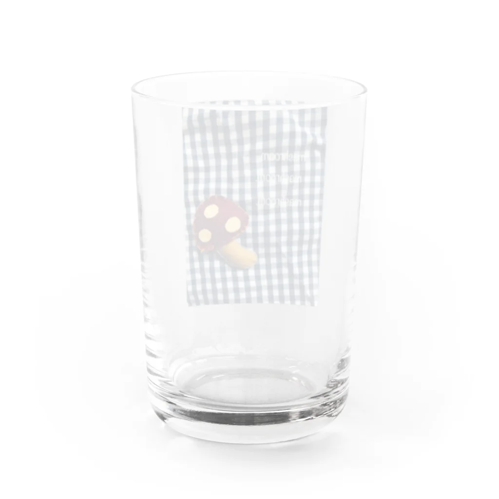 うさぎのお店.のフェルトのmashroom. Water Glass :back