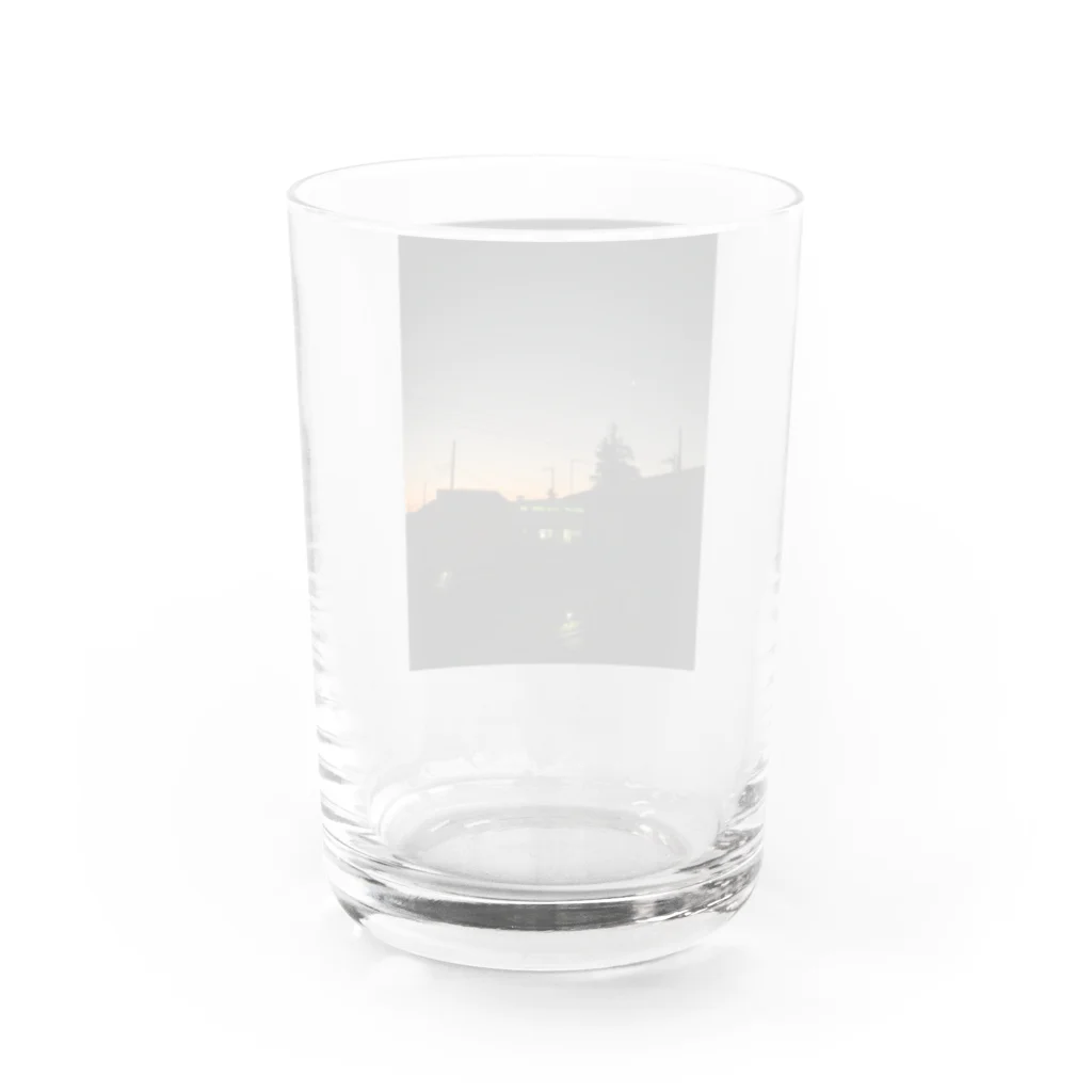 caz_sayouの夕焼け Water Glass :back