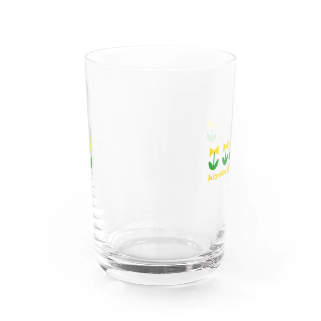 三津井 ちるこのkiyoku tadashii glass. Water Glass :back