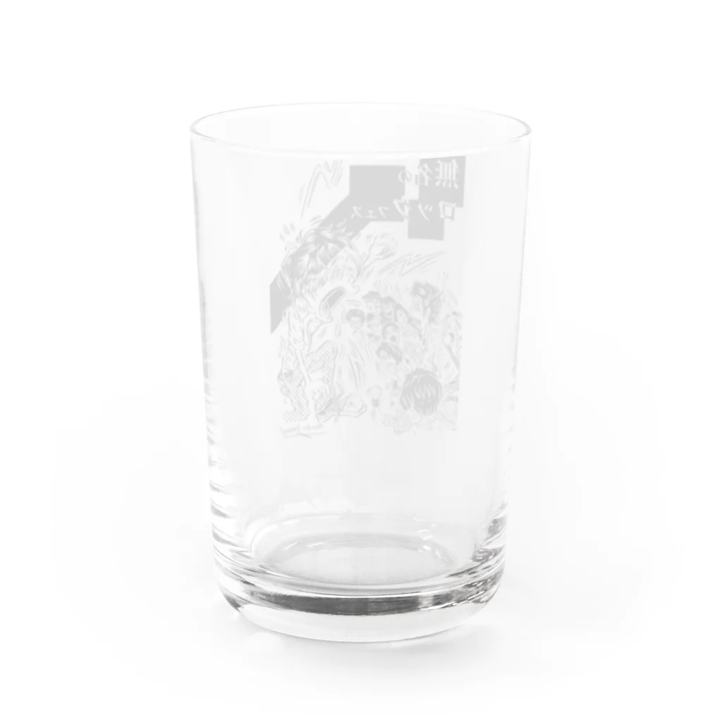 四畳半レコードの【期間限定】イノウエノリコ氏デザイン「無名のロックフェス」グッズ Water Glass :back