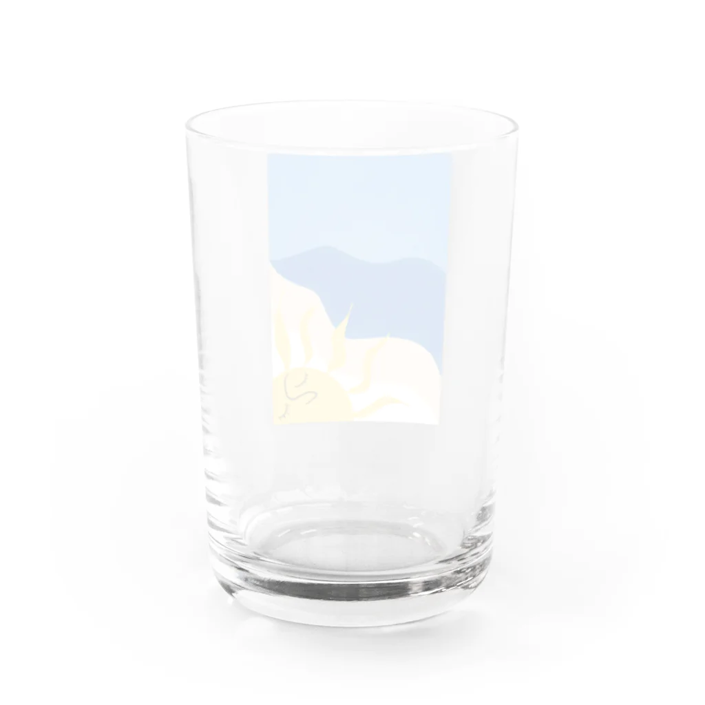 みなみななこの“Banka  no umi”グラス Water Glass :back