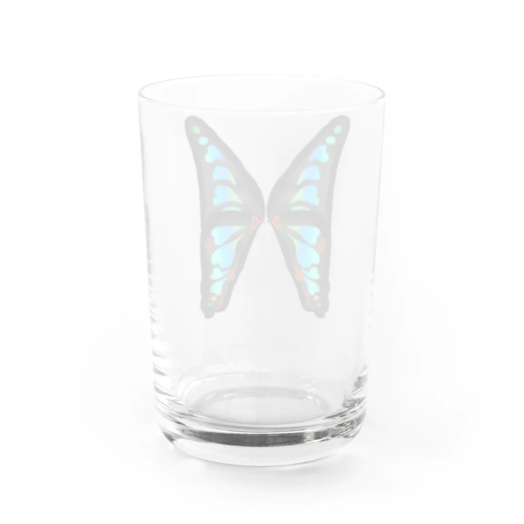 ニムニムのお部屋のちょうちょ Water Glass :back