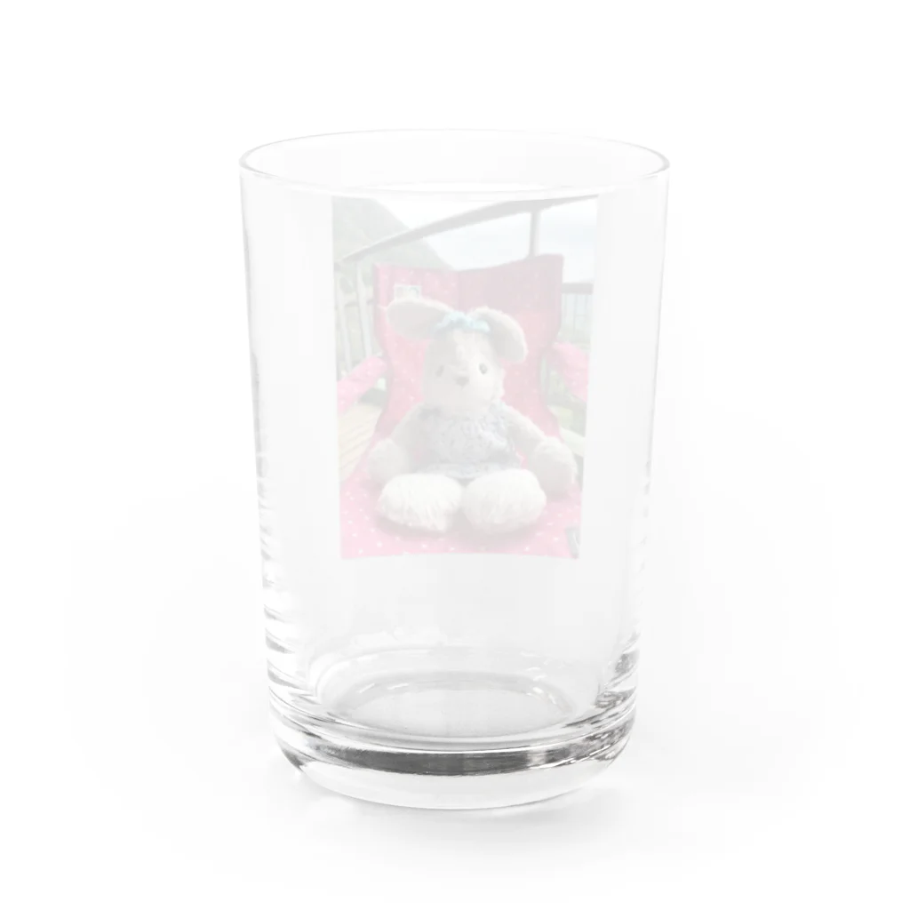 みぃののウナ（昭和レトロあしながうさぎ） Water Glass :back