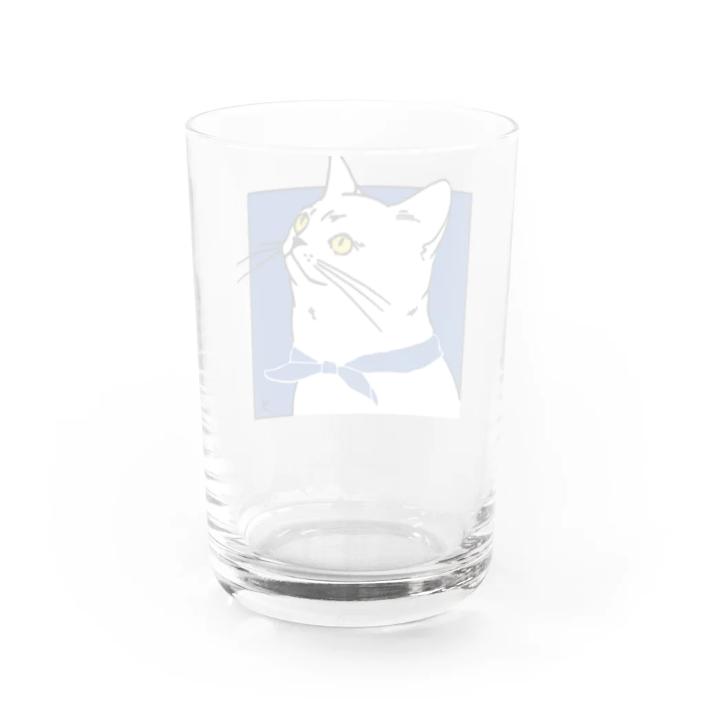 ユーぴきのねこのカイ Water Glass :back