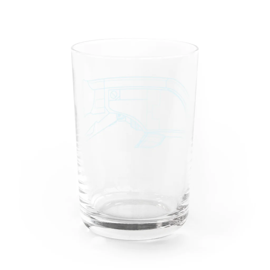 PoooompadoooourのGUPPY(青) Water Glass :back