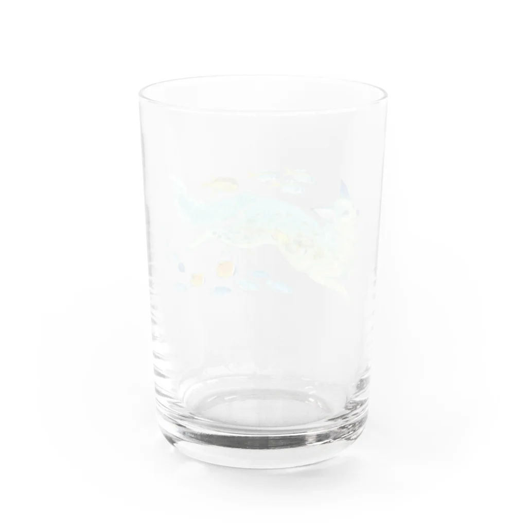 ちなきのこのうみきつね Water Glass :back