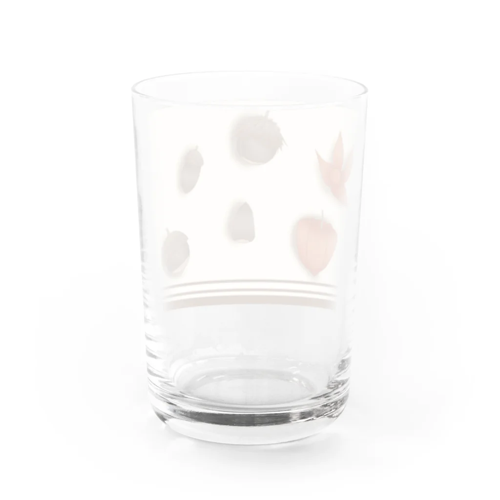 水の滴工房の秋の遊び Water Glass :back