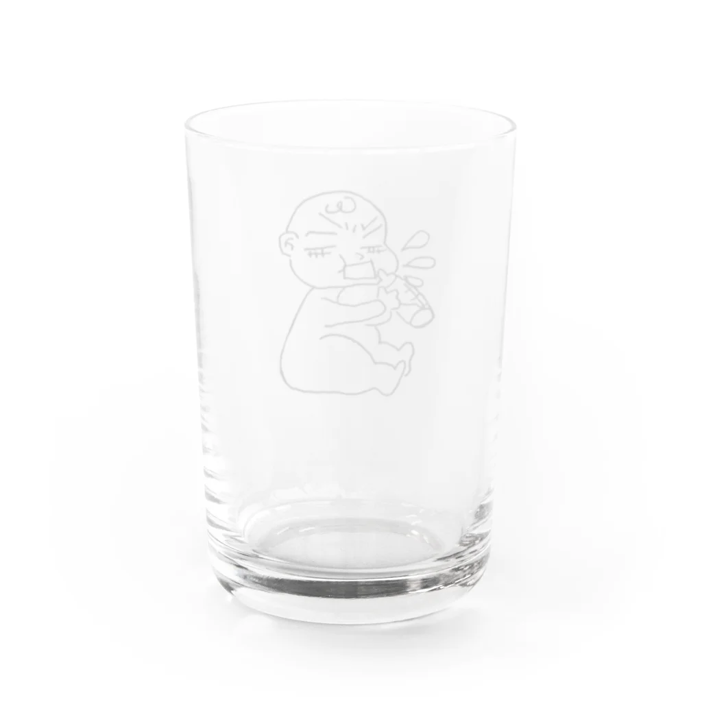 aomuaの人肌なめてんのか Water Glass :back