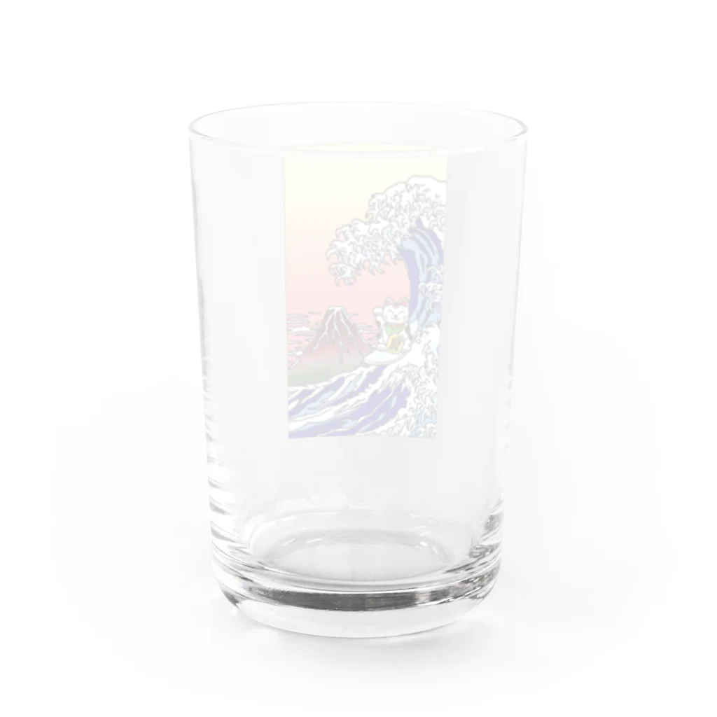 TK-proのTK-pro（運気上昇まねきネコ） Water Glass :back