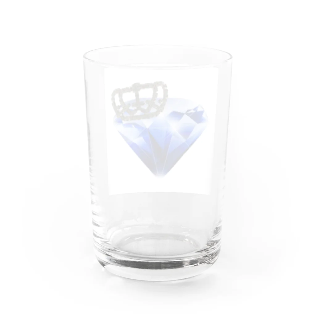 えみ オリジナルグッズのダイヤモンドクラウン Water Glass :back