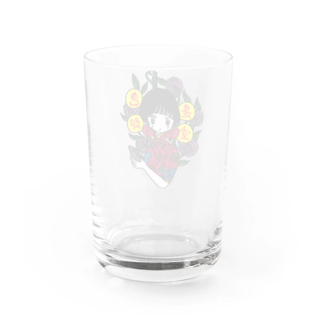 南南 -nannan-の色即是空ガール（白） Water Glass :back