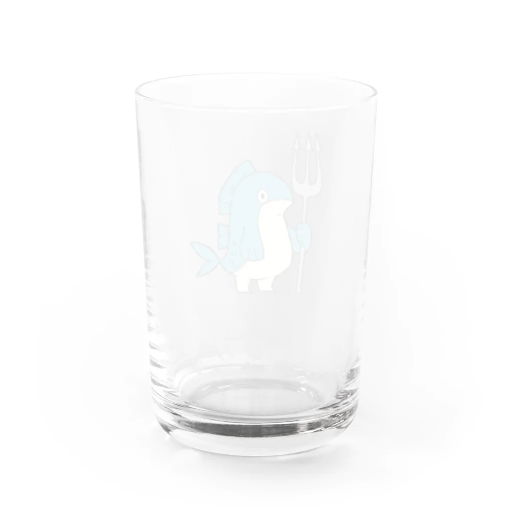 ちょぼろうSHOPのぎょじん（色付き） Water Glass :back