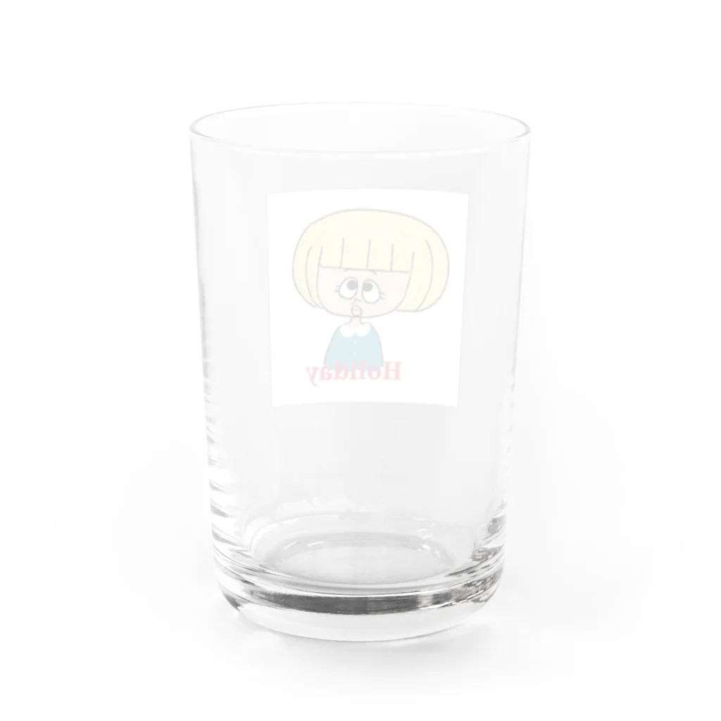 gu-nyanのHoliday Water Glass :back