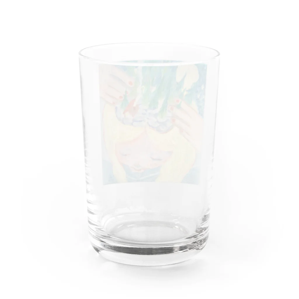 スミレ と トナカイ の モリの記憶の森の管理者 Water Glass :back