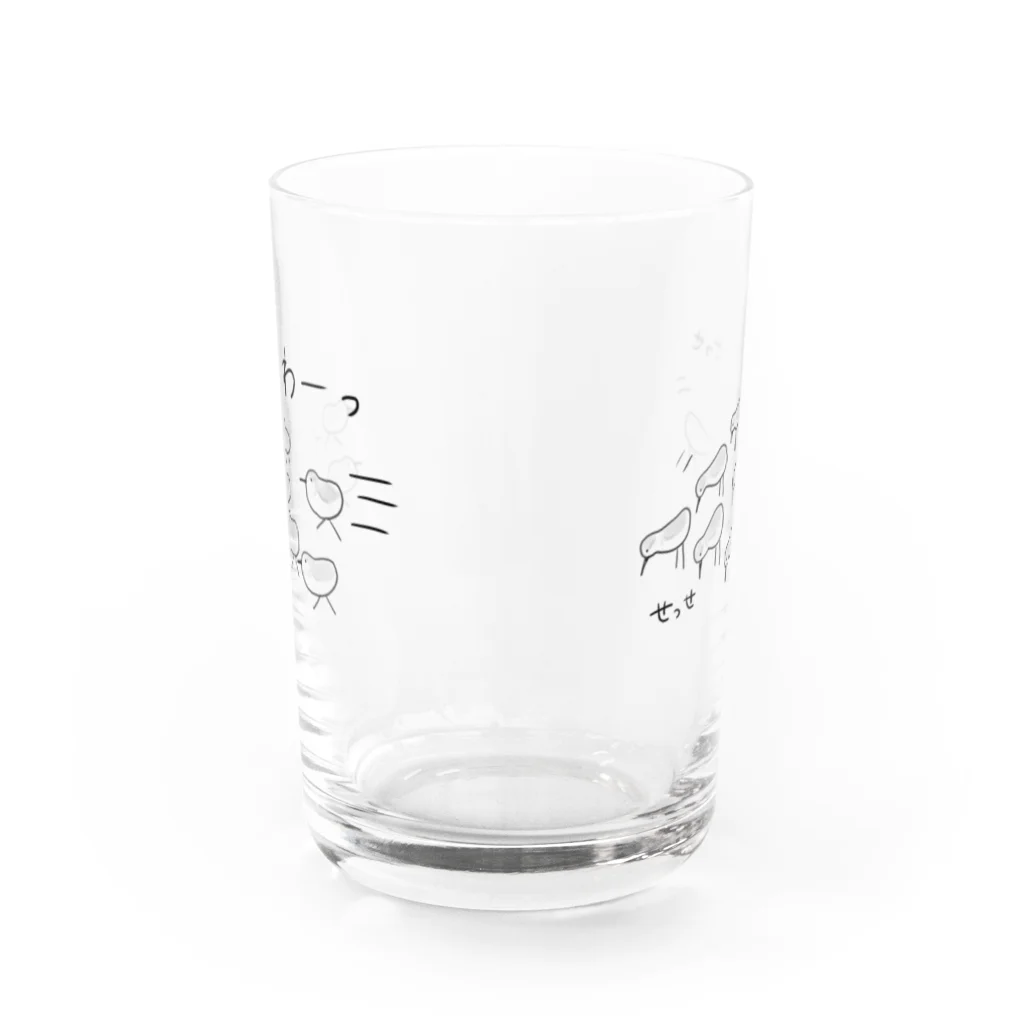 minatoriのミユビシギの動き Water Glass :back