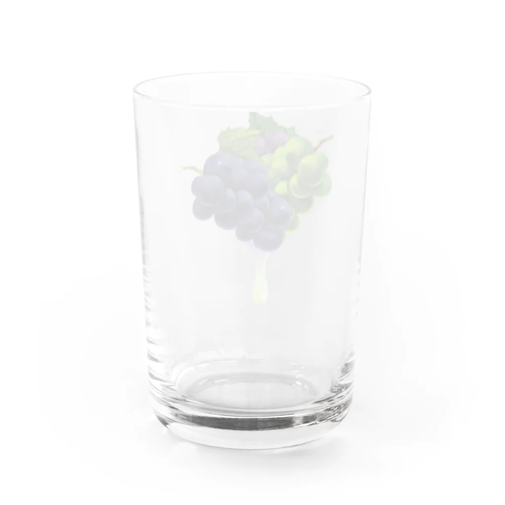 カワウソとフルーツの【forseasons】グレープ Water Glass :back