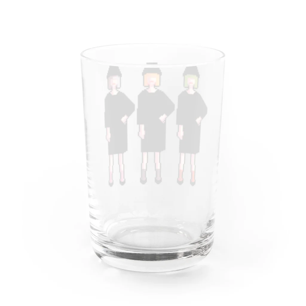 ずぅんの三人の女の子 Water Glass :back