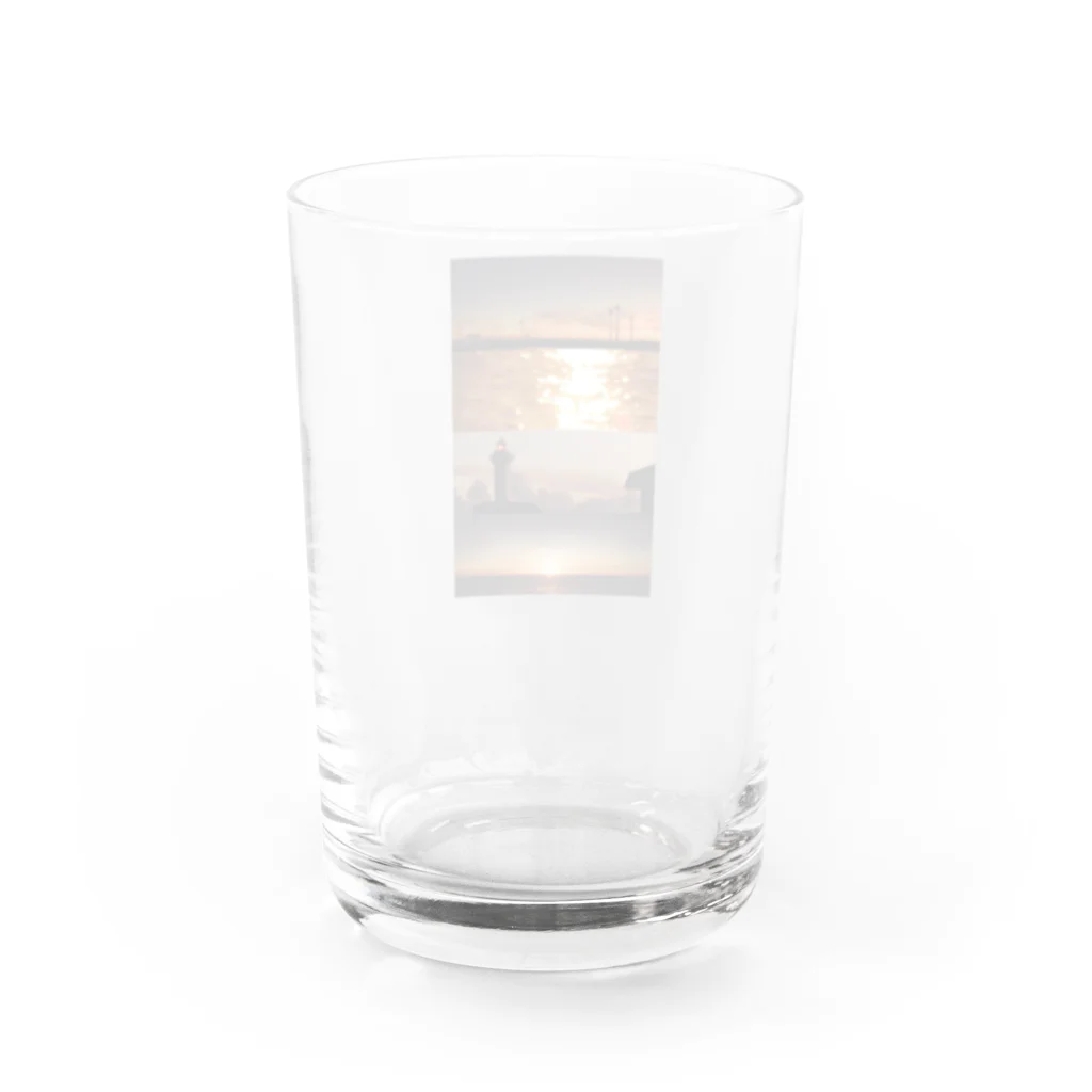 北ののしぬ前のひかり Water Glass :back