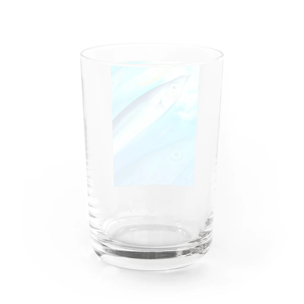 冬風きるやのきまま屋さんの美味しく食べてくれてありがとう Water Glass :back