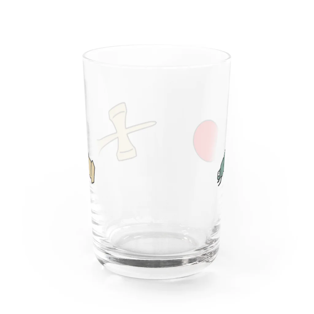 Hiharuのけん玉で遊ぶフンコロガシ Water Glass :back