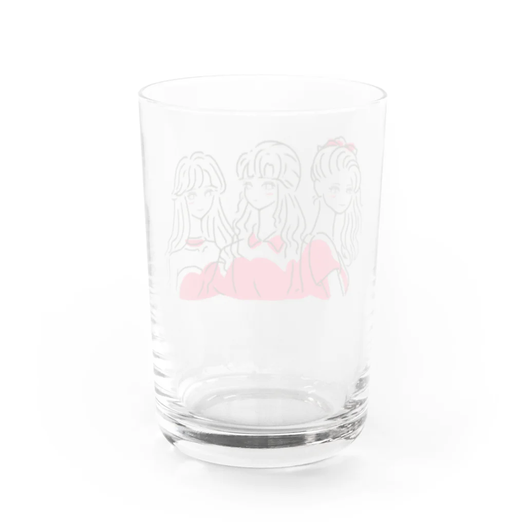 kucc.illustの80's girls【まもなく販売終了予定です!】 Water Glass :back