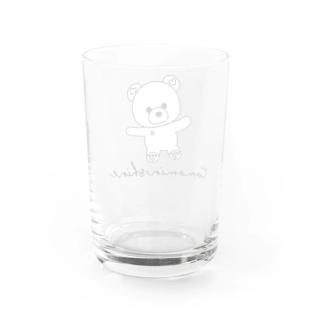 ともみん🐻💖のくまさんコップさん Water Glass :back