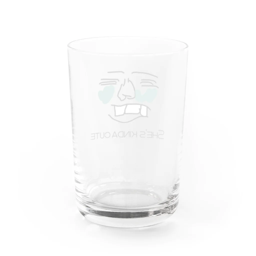 a_t_m(エーティーエム)の彼女はまあまあ可愛い Water Glass :back