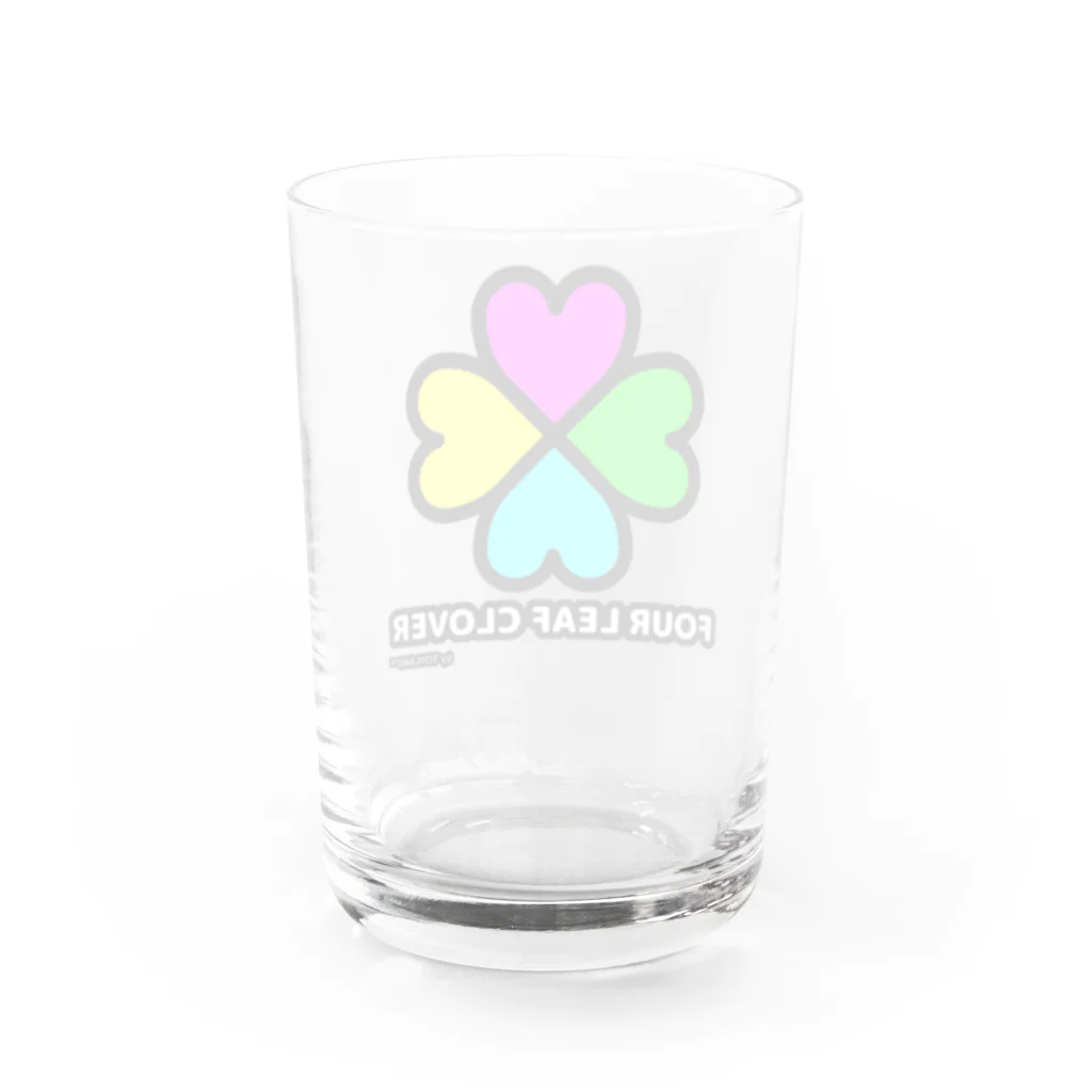 カワイイ オシャレ ポップ な TOYLANDのTOYLAND 四つ葉のクローバー Water Glass :back