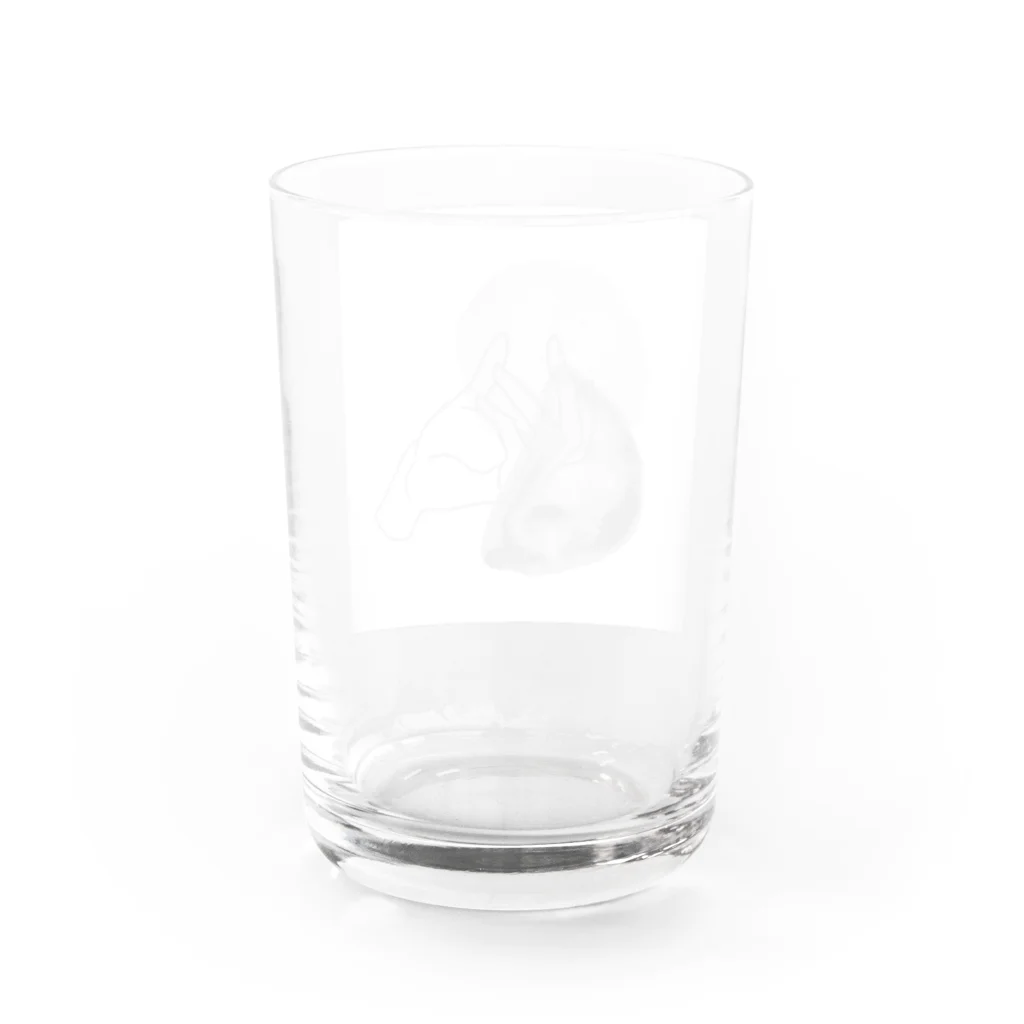 うすしお。shopの優しさ Water Glass :back