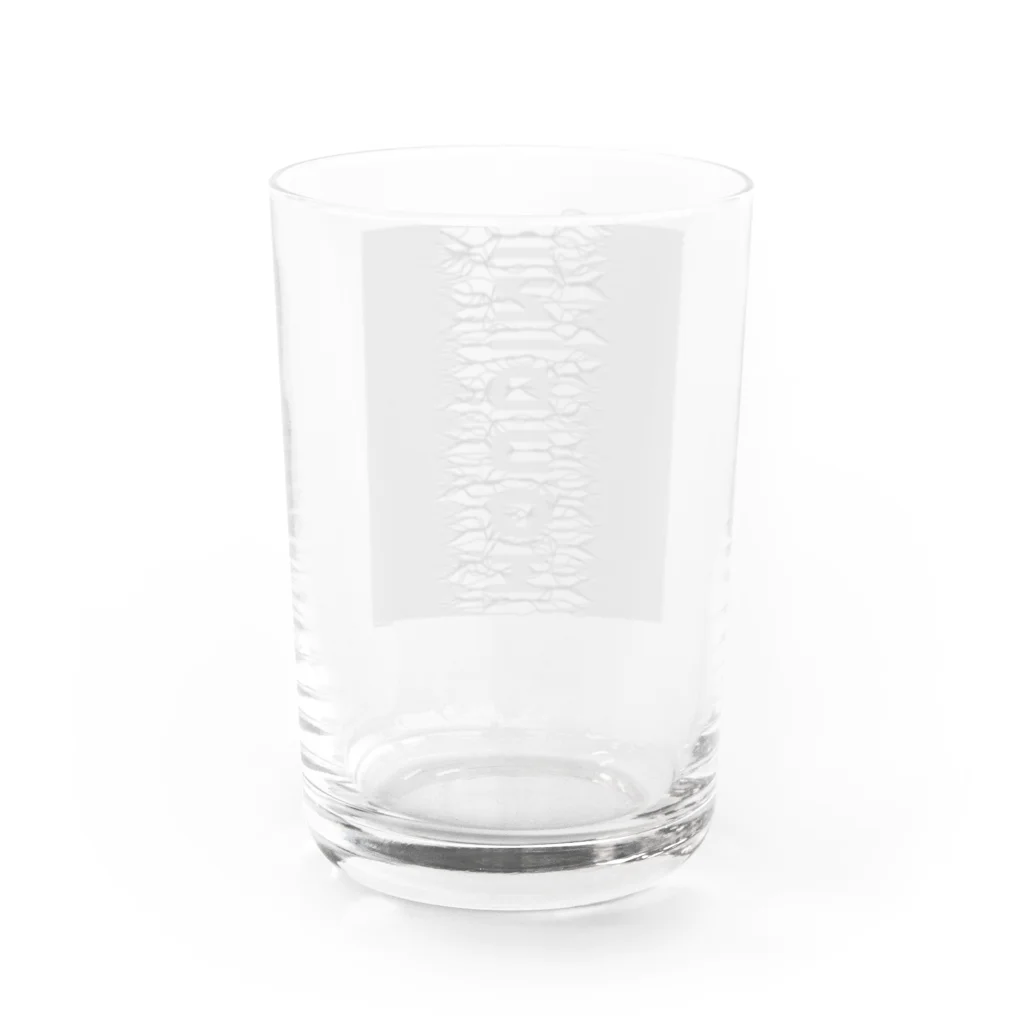 𝗧𝗮𝗿𝗼 𝗢𝘇𝗮𝗸𝗶 -𝘛‌𝘈 𝘢𝘱𝘱𝘳𝘦𝘯𝘵𝘪𝘤𝘦-の束波 / たばなみ　(黒,縦) グラス反対面