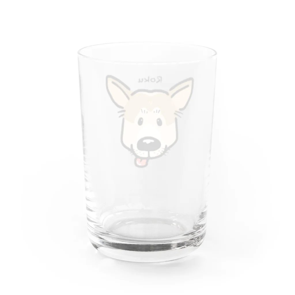 りちの鼻の大きい ろく Water Glass :back